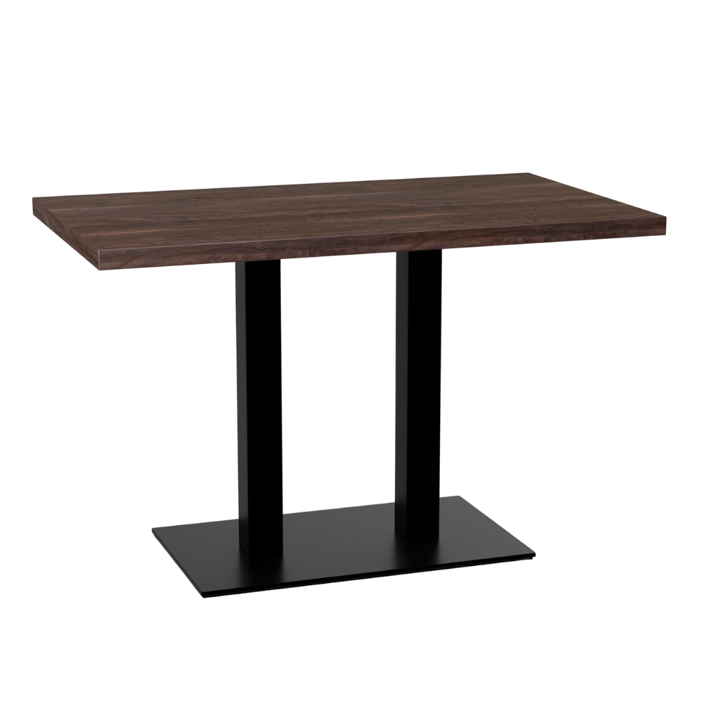 Masă bistro 120x70 cm | D4409 OV nuc maro | cadru din fontă