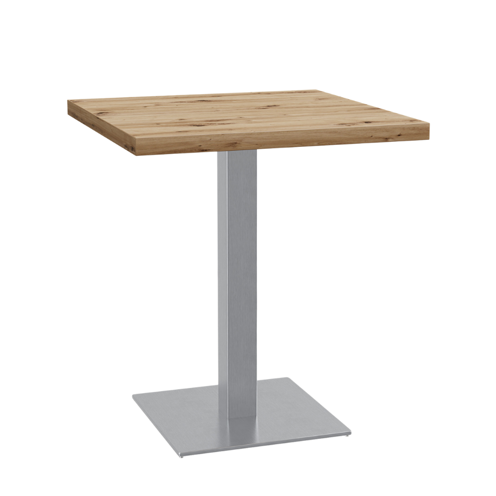 Masă bistro 50x50 cm | D4225 OV Stejar artizanal | cadru din oțel inoxidabil