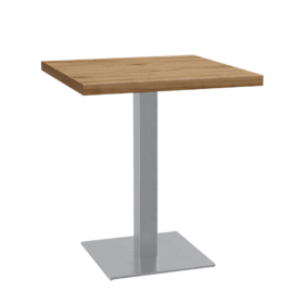 Masă bistro 50x50 cm | stejar Roma natural | cadru din oțel inoxidabil