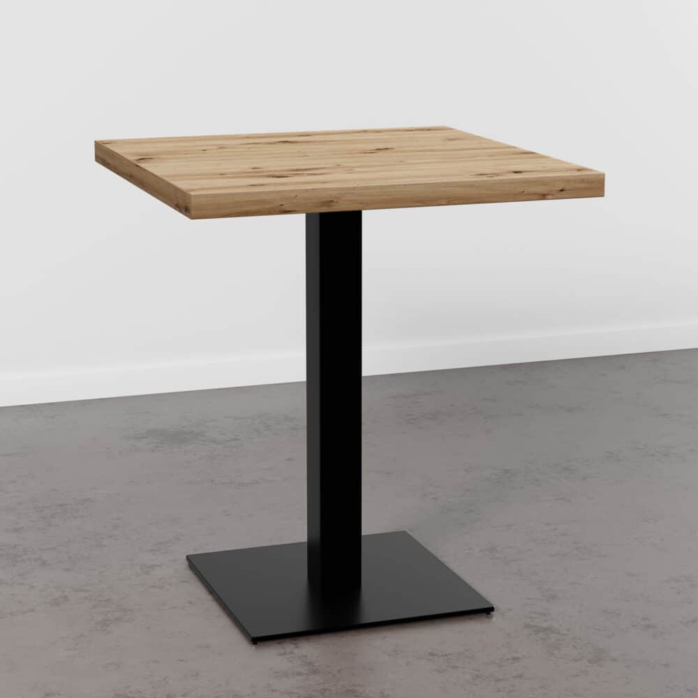 Masă bistro-D1041-OW-oak-rom-cast-iron-frame