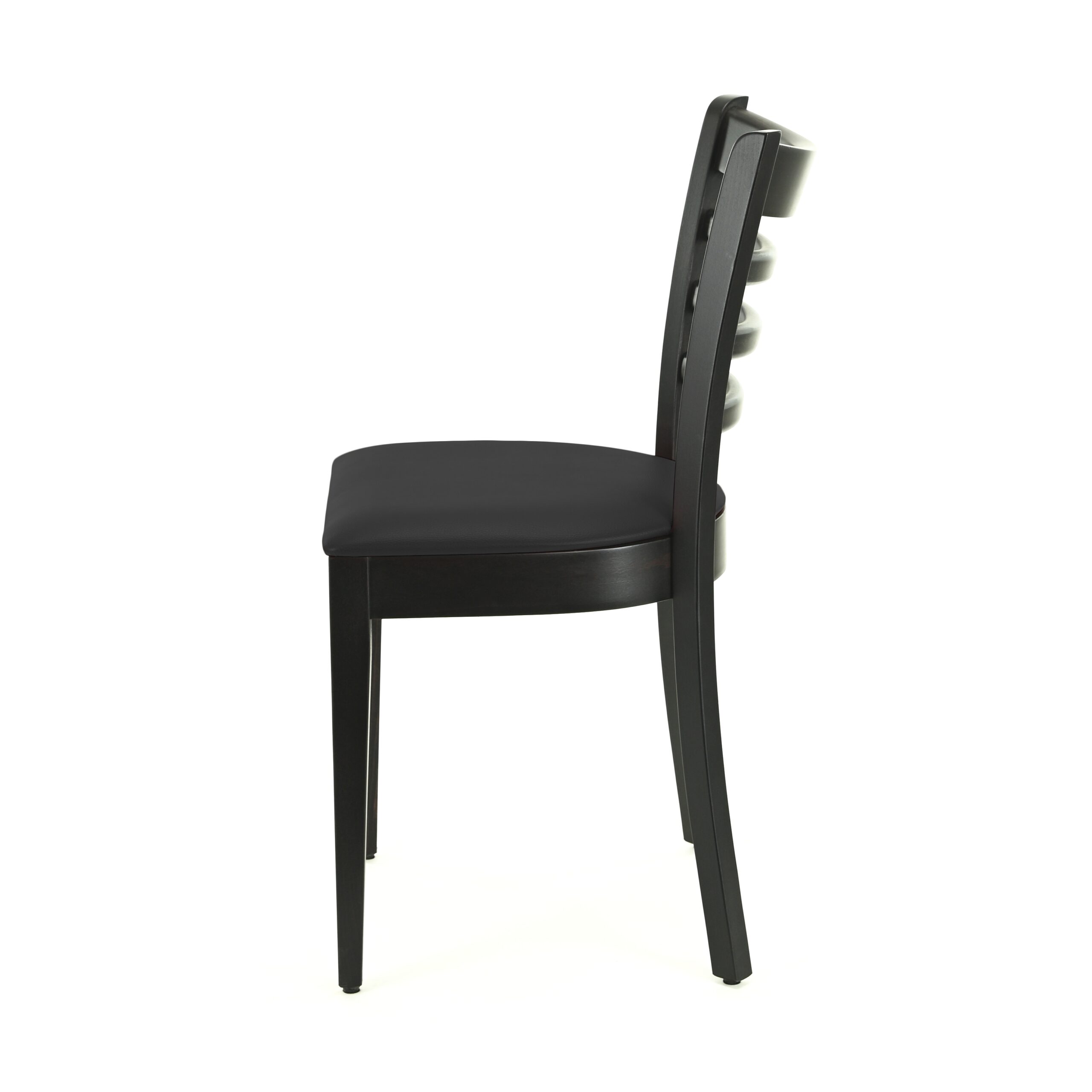 Hugo scaun din lemn negru 1
