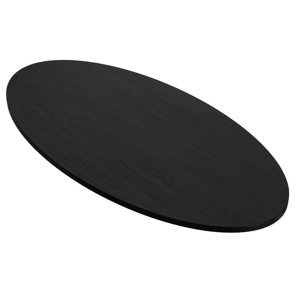 Oval cu aspect de lemn închis