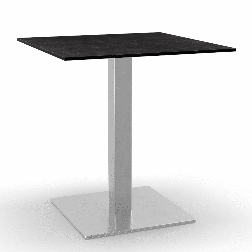 Dunkler Schiefer Edelstahl 50x50