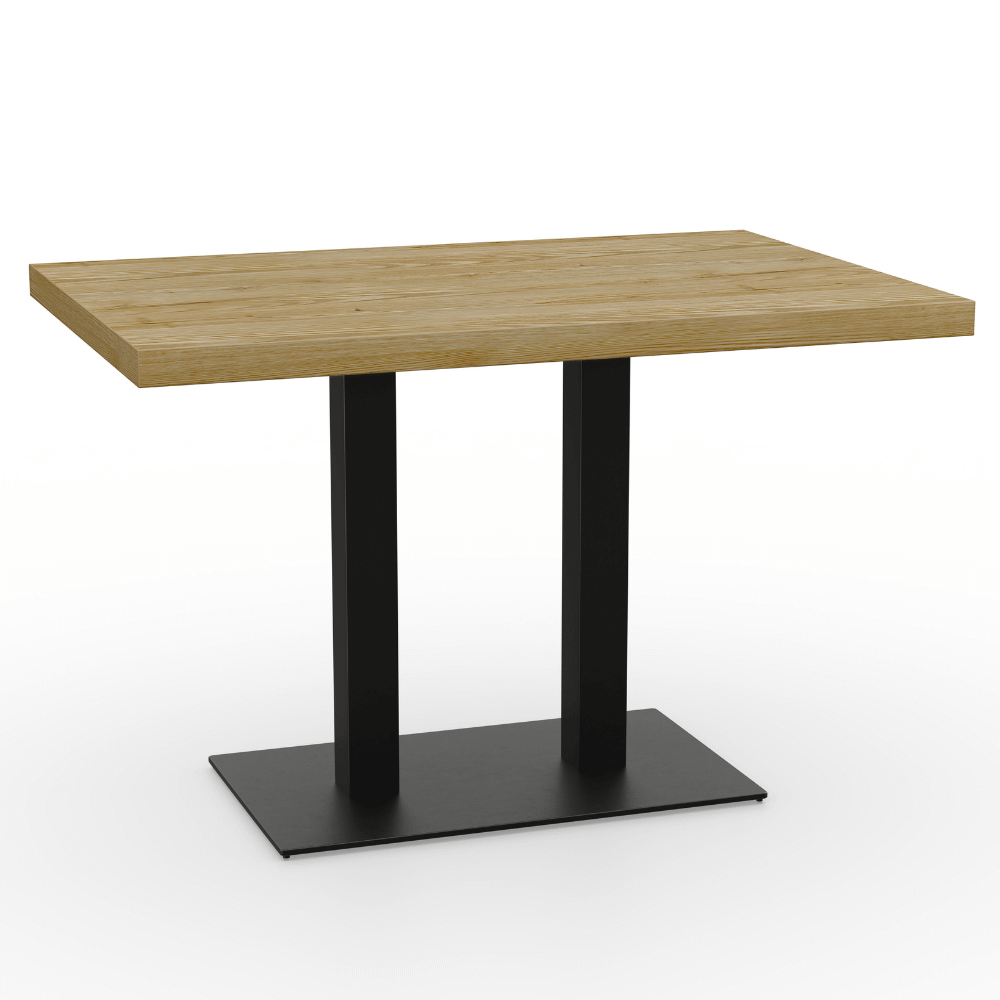 Masă bistro 36 mm vanilie dreptunghiulară fontă.png