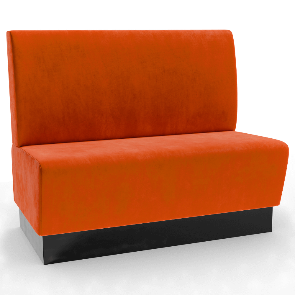 Amsterdam Samtstoff Glatt orange