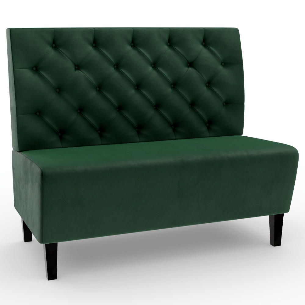 Paris Samtstoff Chesterfield grün
