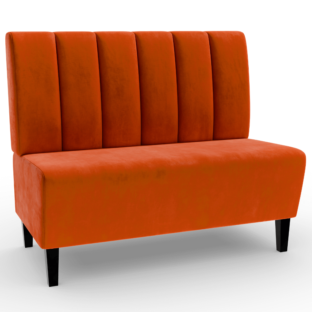 Paris Samtstoff Vertikal orange