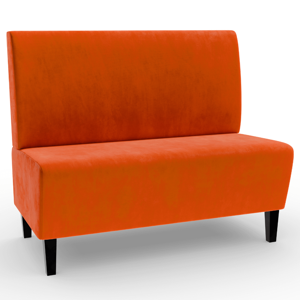 Paris Samtstoff Glatt orange