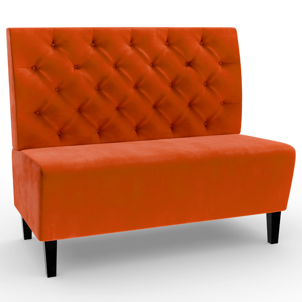Paris Samtstoff Chesterfield orange