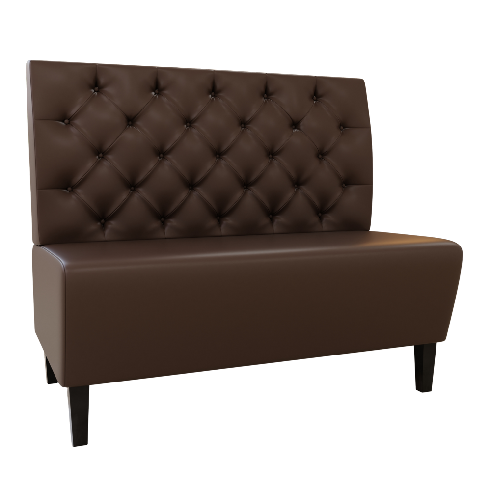 Paris Kunstleder Chesterfield braun
