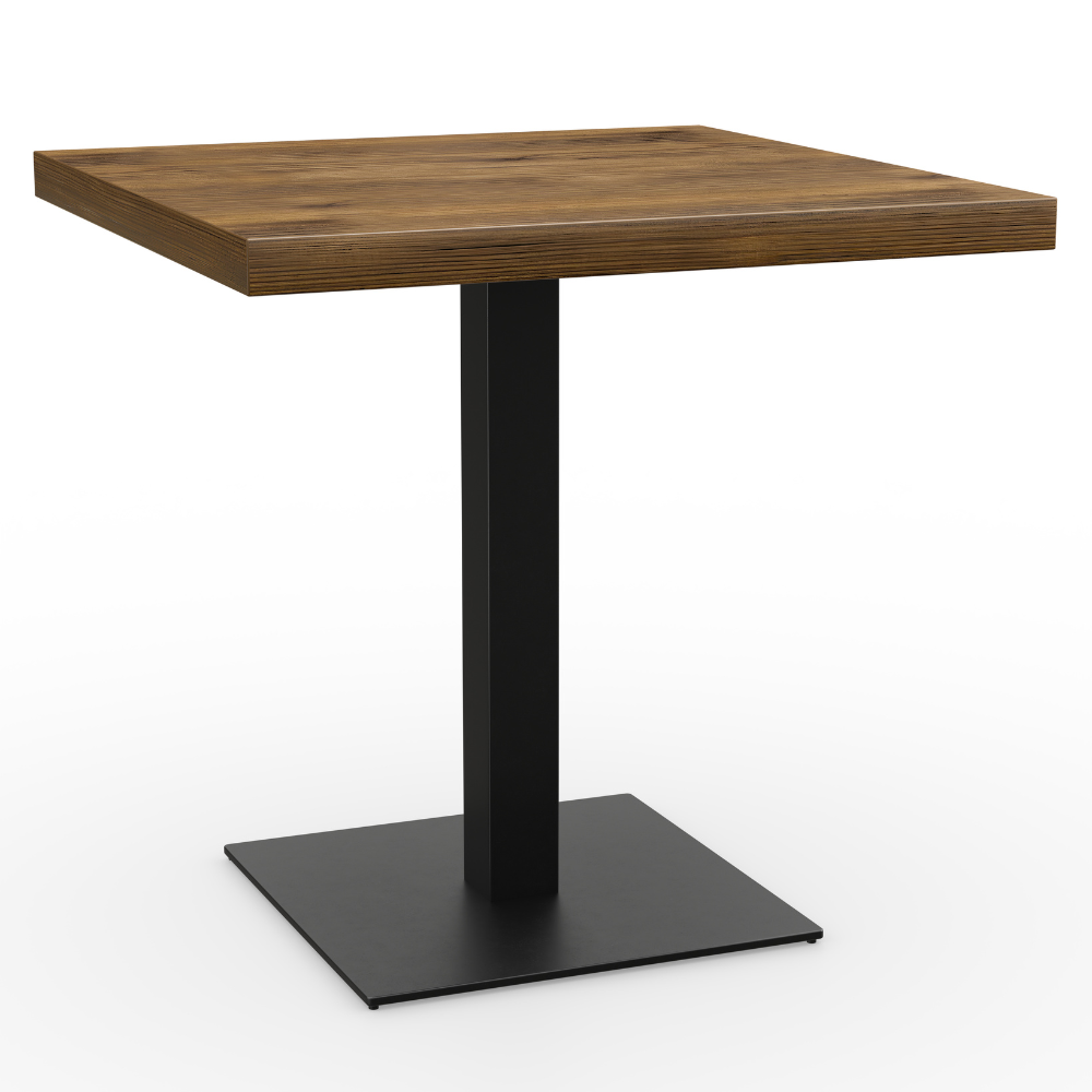 Bistrotisch 36 mm Kastanie Quadratisch Gusseisen.png